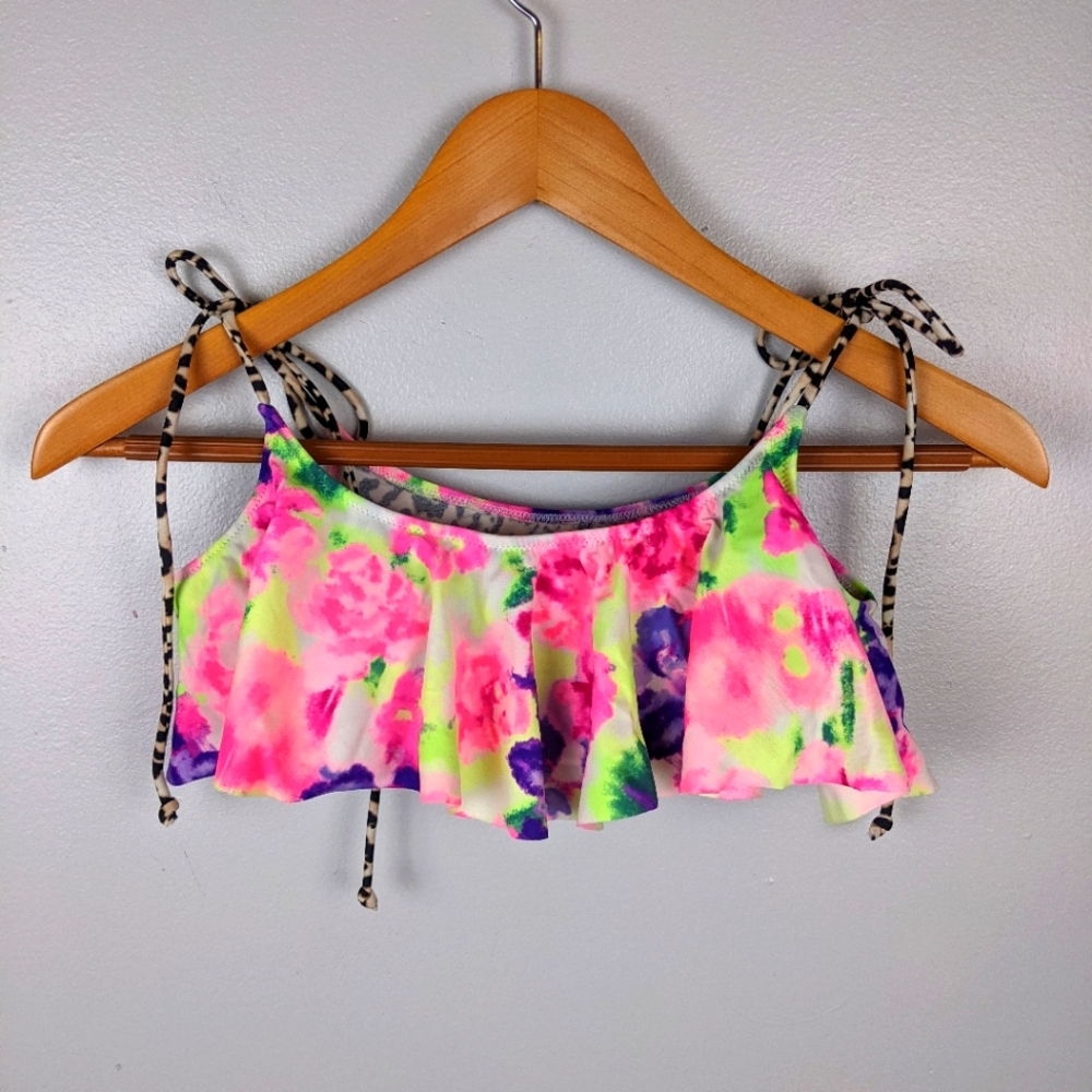 Victoria's Secret PINK | Neon Tie Dye Bikini Top size Small